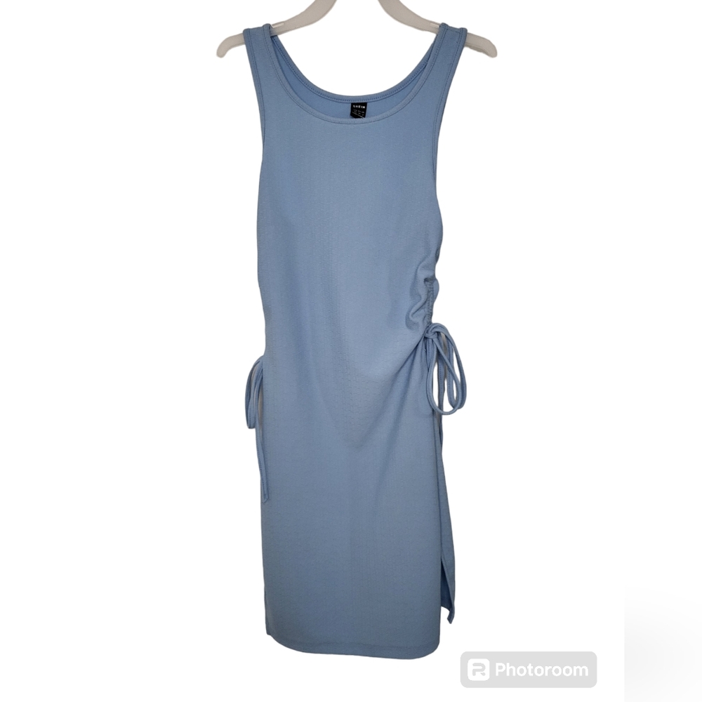 SHEIN Drawstring Side Split Ruched Bodycon Dress - Picture 6 of 12